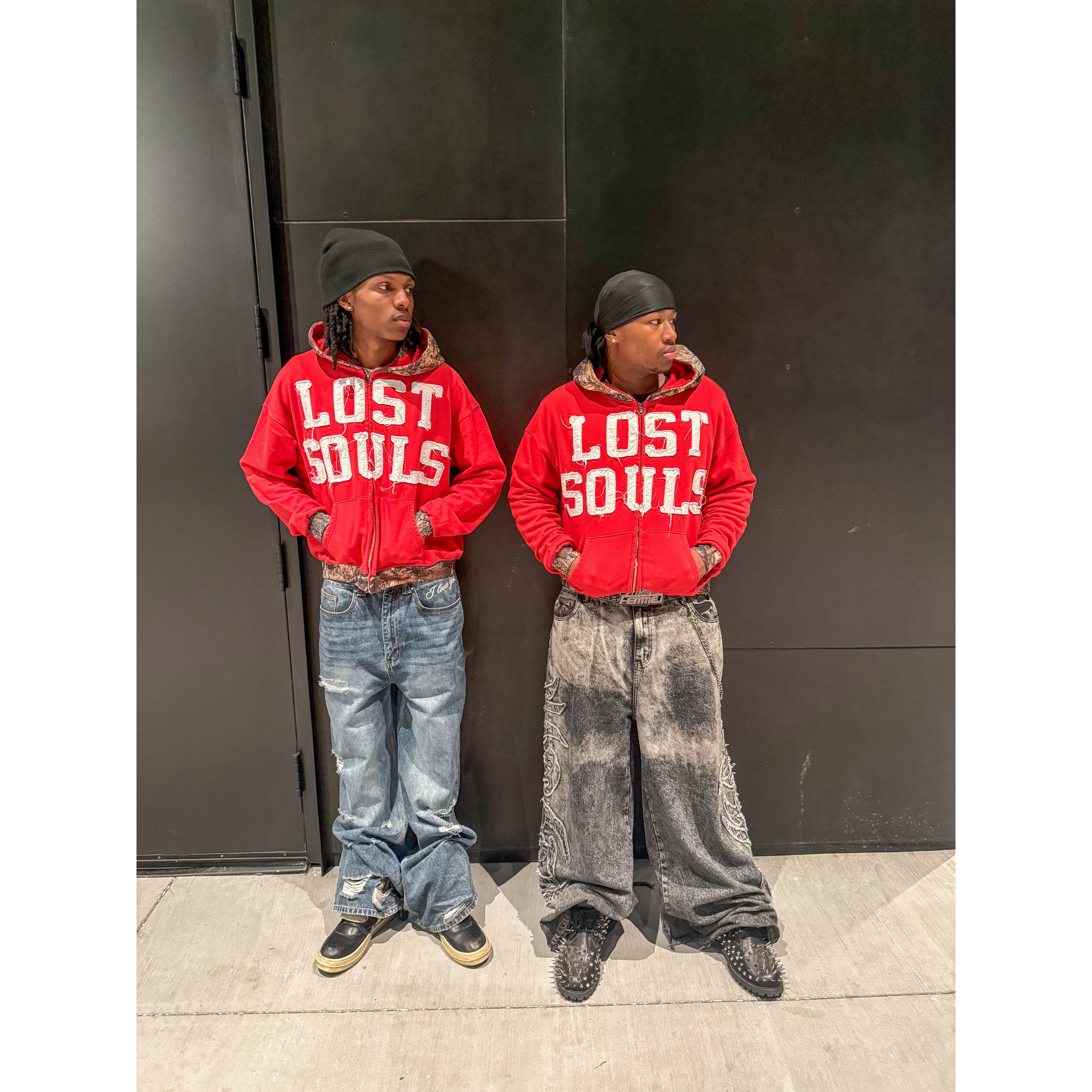 CRIMSON RED CAMO BEING ALONE INSPIRED ME ZIPUP Lost Souls