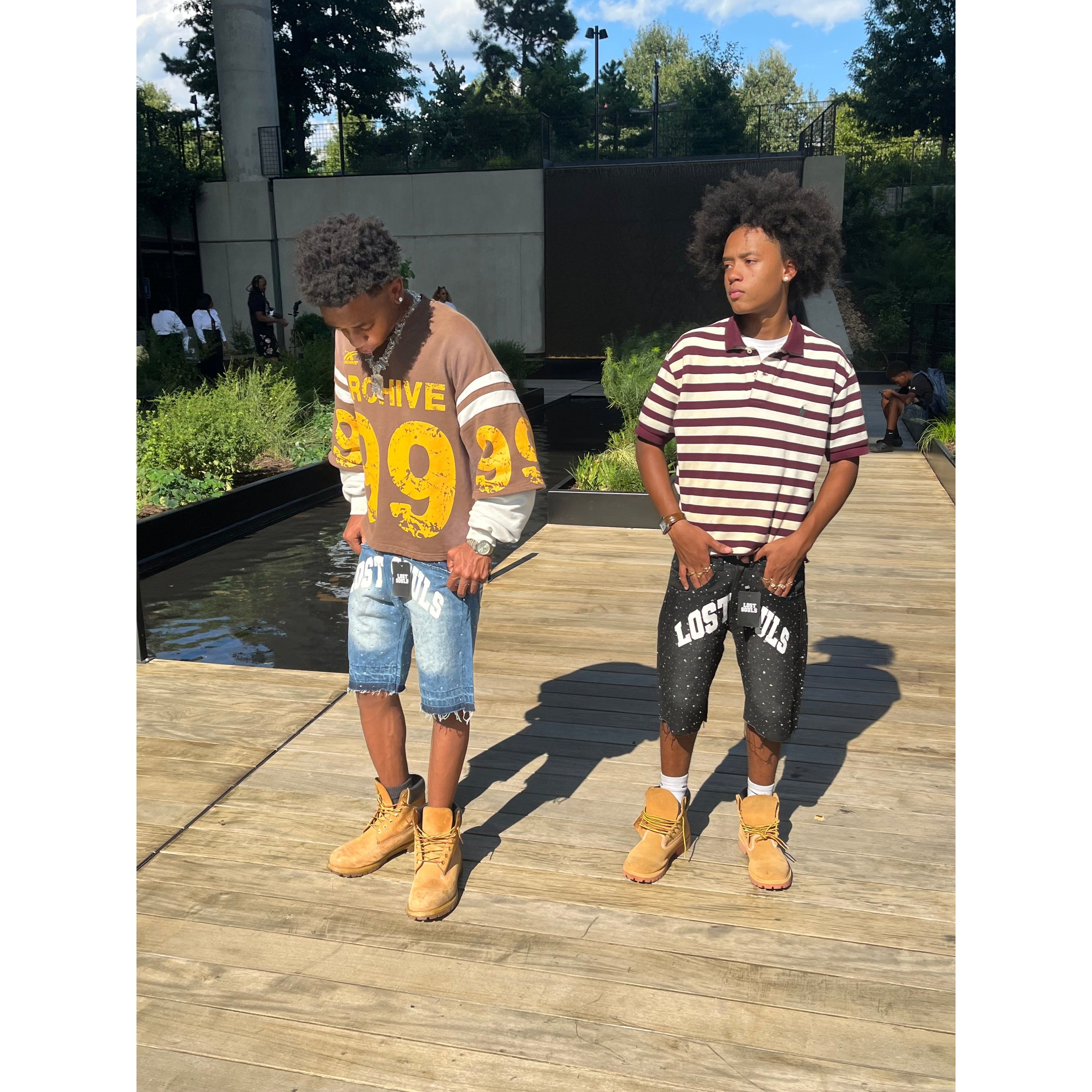 6 POCKET RHINESTONE JORTS LOST SOULS