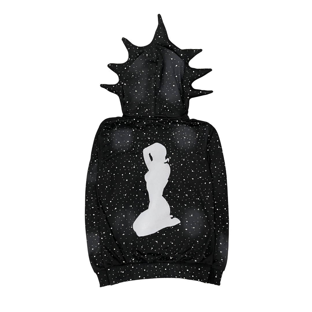 MIDNIGHT SHINER LOST RHINESTONE FULL ZIP UP V3 Lost Souls