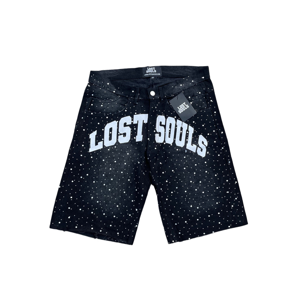(Copy) 6 POCKET RHINESTONE JORTS LOST SOULS