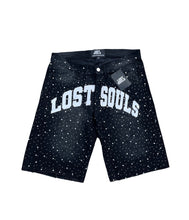 Load image into Gallery viewer, (Copy) 6 POCKET RHINESTONE JORTS LOST SOULS

