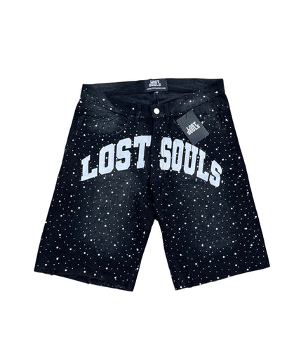 (Copy) 6 POCKET RHINESTONE JORTS LOST SOULS