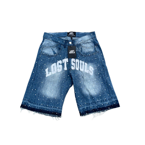 6 POCKET RHINESTONE JORTS LOST SOULS