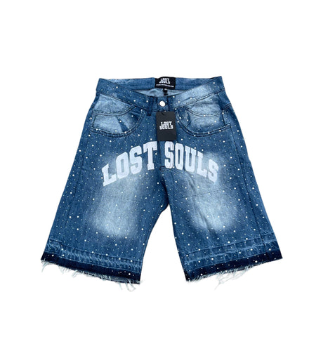 6 POCKET RHINESTONE JORTS LOST SOULS