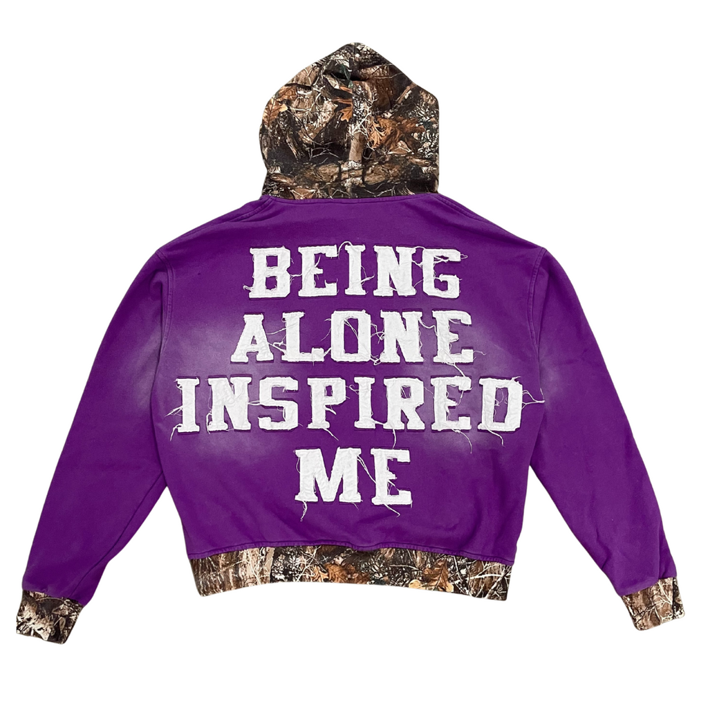 PURPLE CAMO BEING ALONE INSPIRED ME JACKET Lost Souls