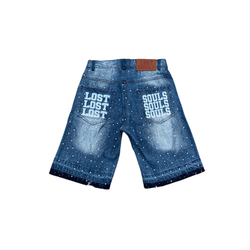 6 POCKET RHINESTONE JORTS LOST SOULS