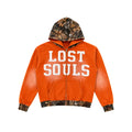 Orange Wash Camo Being Alone Inspired Me Zip-Up