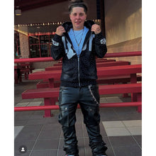 Load image into Gallery viewer, MIDNIGHT LOST RHINESTONE FULL ZIP UP Lost Souls
