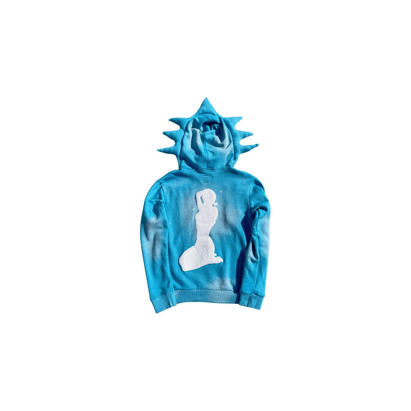 AQUA LOST RHINESTONE FULL ZIP UP - LOST SOULS