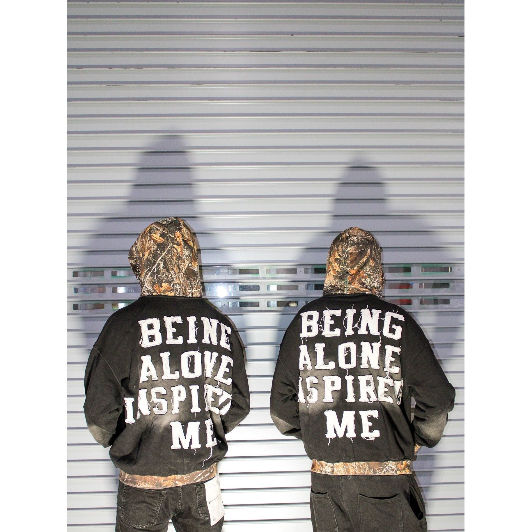 DIRTY WASH CAMO JACKET - LOST SOULS