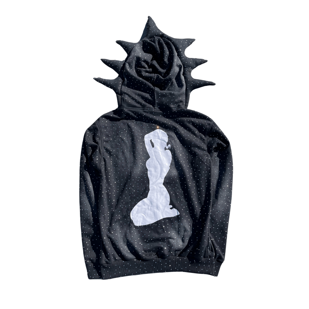 MIDNIGHT LOST RHINESTONE FULL ZIP UP - LOST SOULS