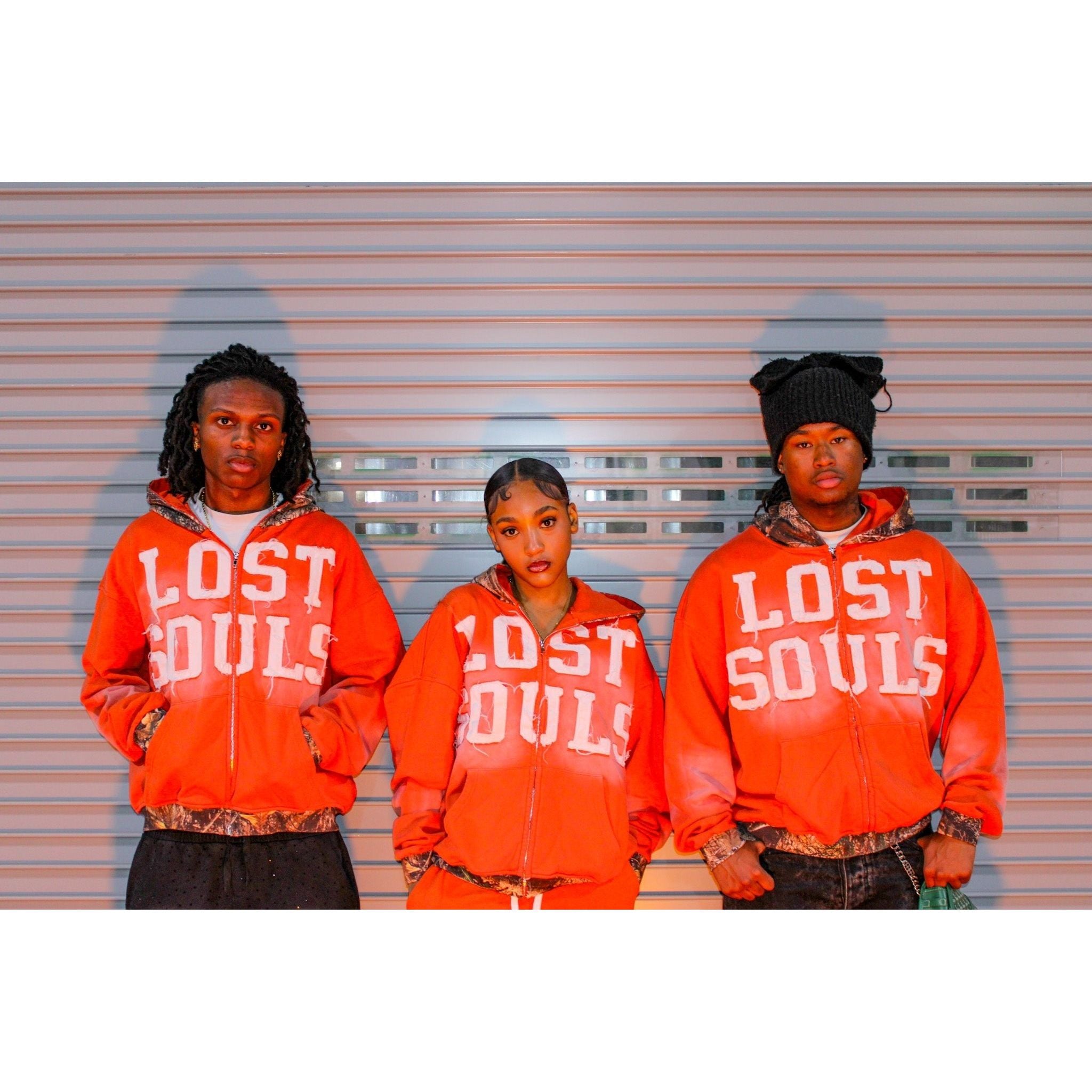 TANGERINE WASH CAMO JACKET - LOST SOULS