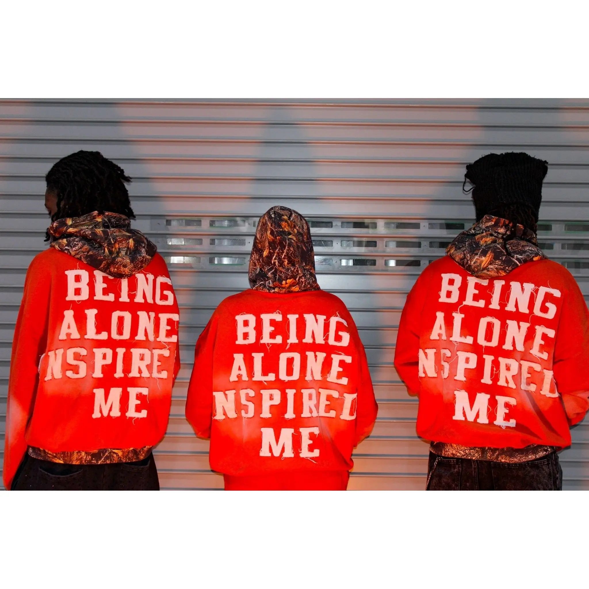 Distressed Embroidered Zip Up Orange Wash Camo – LOST SOULS